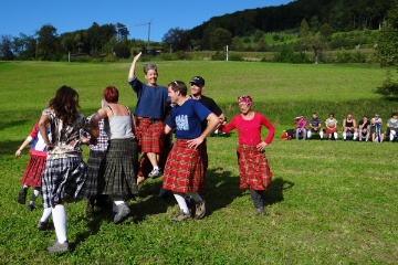 Highland Dancers bei der Schlussvorfhrung